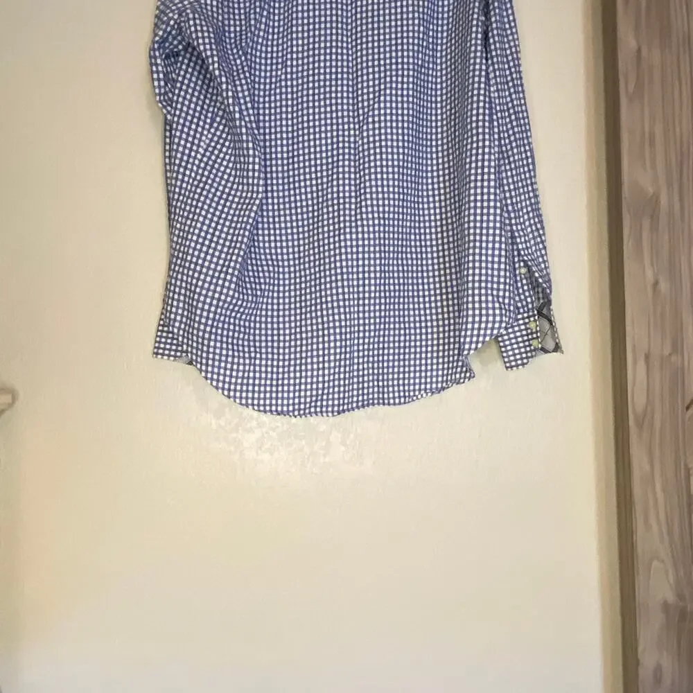 Thomas Dean blue checked button down - Picture 5 of 5